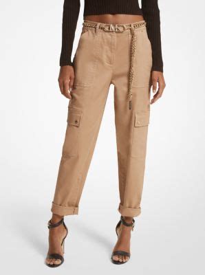 michael kors cargo pants with zip|Stretch Organic Cotton Cargo Pants .